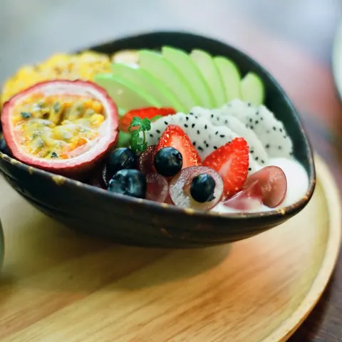 Coupe de fruits exotiques