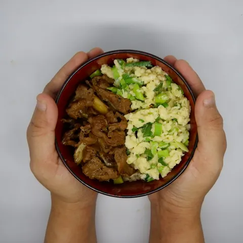 Donburi chicken balls